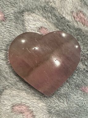 Heart-Shaped Rose Quartz Palm Stone